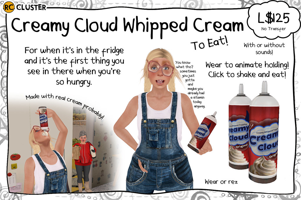 -RC- Creamy Cloud Whipped Cream - SecondLifeHub.com
