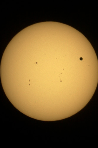 Venus-near-max-transit across Sun