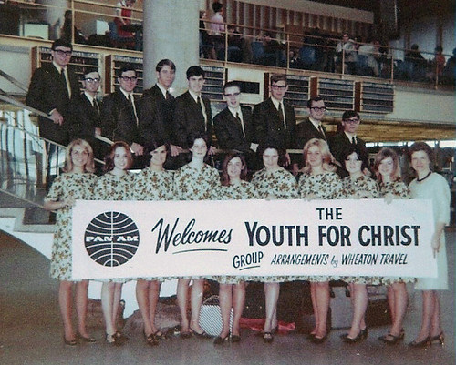 19680212 Singing Collegians at Kennedy Int on way to Kingston