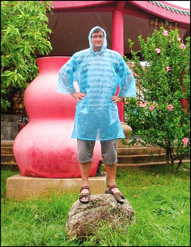 Raining? Get a Plastic Raincoat!