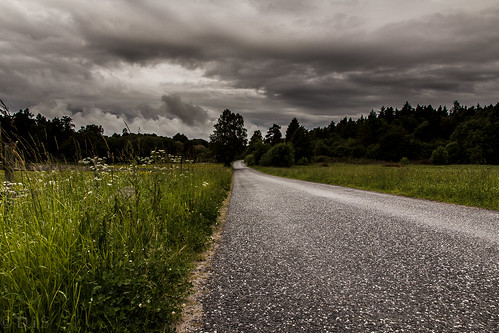 summer sky rain landscape countryside darkness sweden badweather