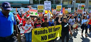 No war on Syria NYC