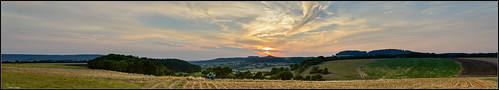 nikond800 nikon2470mm28 panorama sunset sonnenuntergang landschaft landscape franken wolken weite franconia