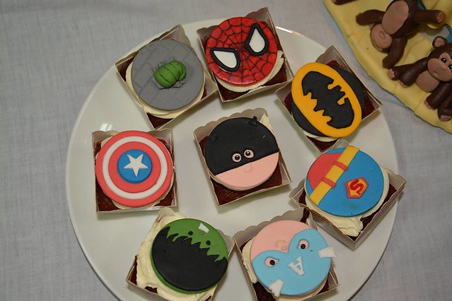 Super Hero Cupcakes by Nishadi Dissanayaka of Nishi's cakes spot