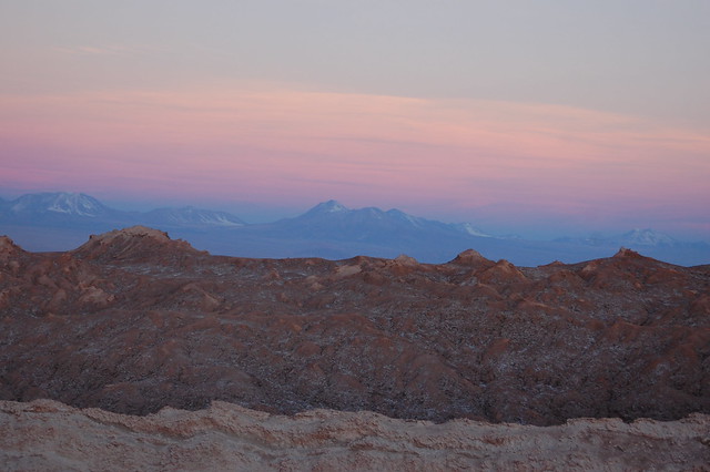 Sunset from Valle de la Luna, San Pedro de Atacama