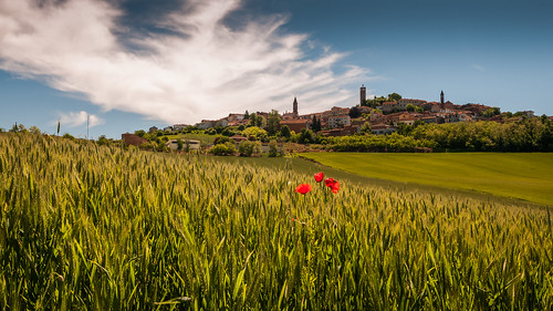 italy landscape village piedmont lu monferrato
