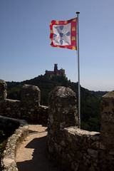 Pena Palace and Portuguese coat of arms