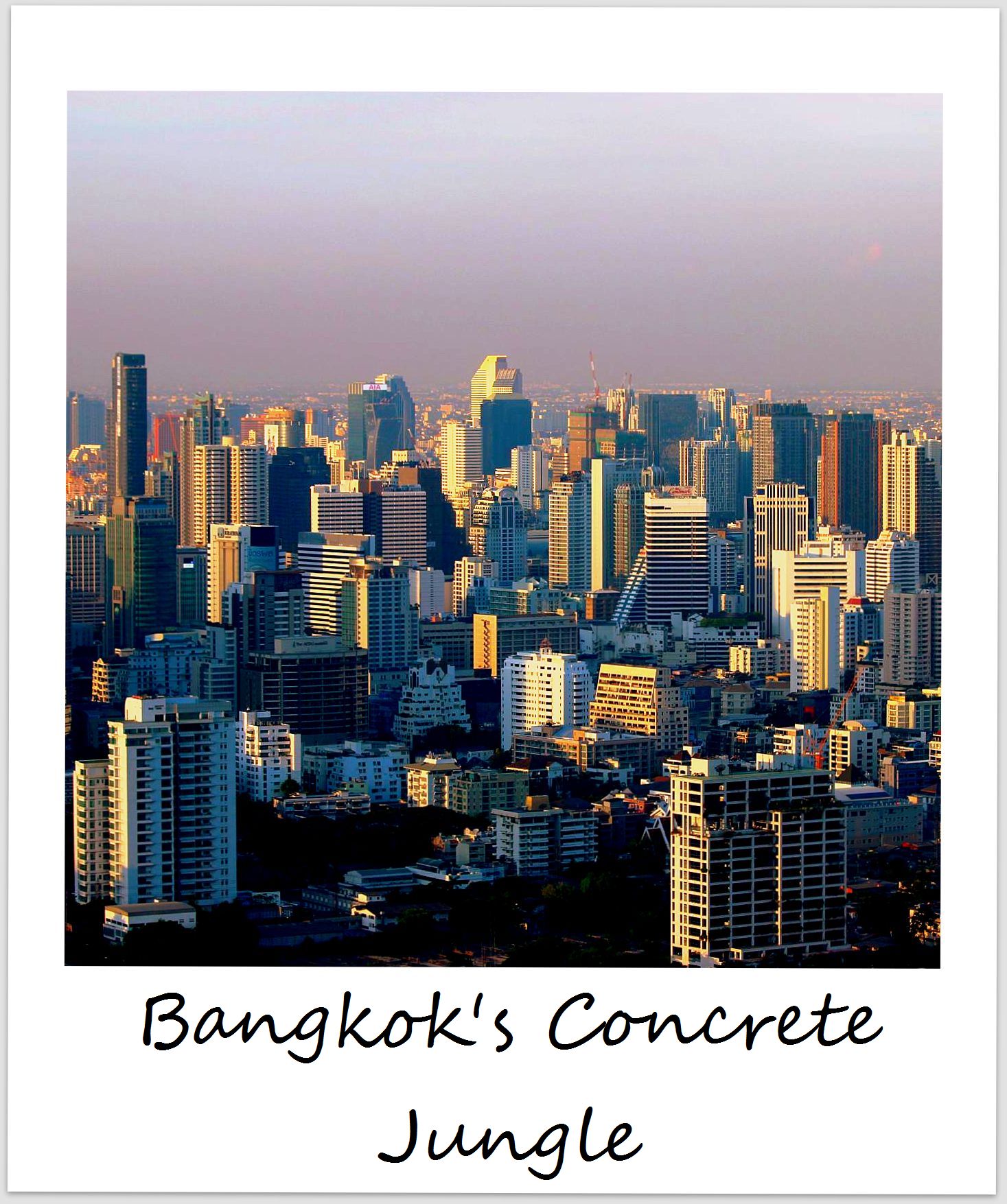 polaroid of the week Thailand Bangkok Skyline