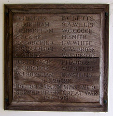 Holton St Mary men who served in the Great War