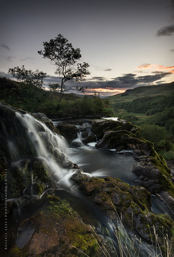 sunset river scotland le landscapewaterfall russelllees