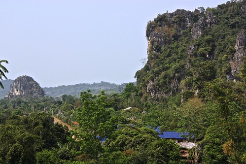 the caves were formed in these karst peaks that dominated the landscape