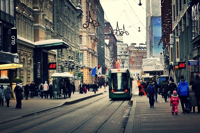 Helsinki street scene