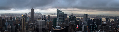nyc panorama usa newyork evening cityscape unitedstates manhattan rockefellercenter viewpoint megalopolis
