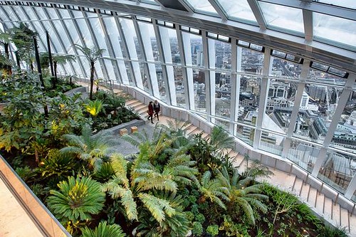 Sky Garden at the top of the "Walkie Talkie" building, London