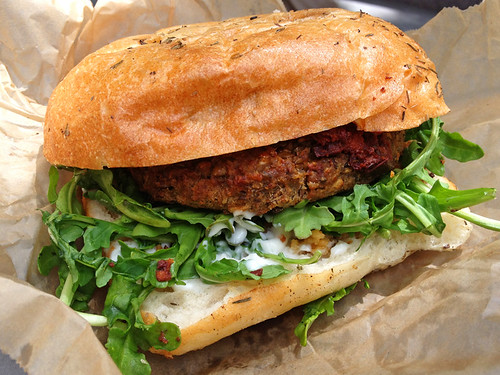 Yum Veggie Burger: This week's special from The Cinnamon Snail: French ...
