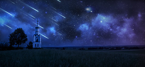 sky night rural photoshop stars landscape photography star farm chapel galaxy shooting lands starry fineartphotography