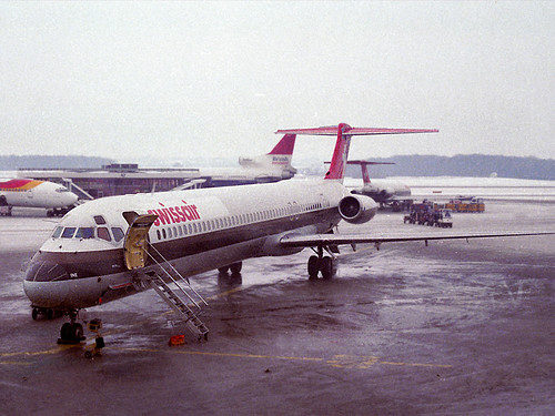 Swissair MD-81 HB-INE, Geneva 12-1-85