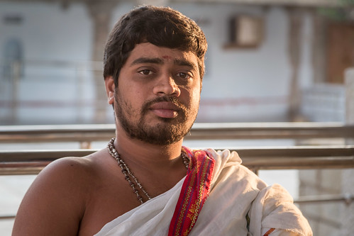 hyderabad priest temple hindu portrait man confidence