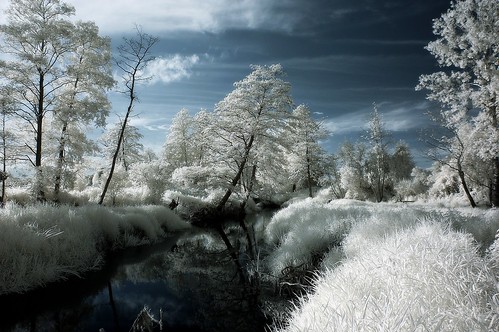 river landscape ir stream infrared cesarz marcelxyz