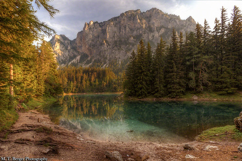 mountain lake water forest landscape austria europe greenlake picturesque crystalclear beautifullandscape mtberger