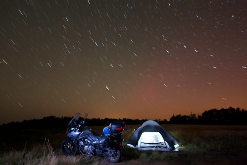 camping stars motorcycles startrails vstrom tocategorize