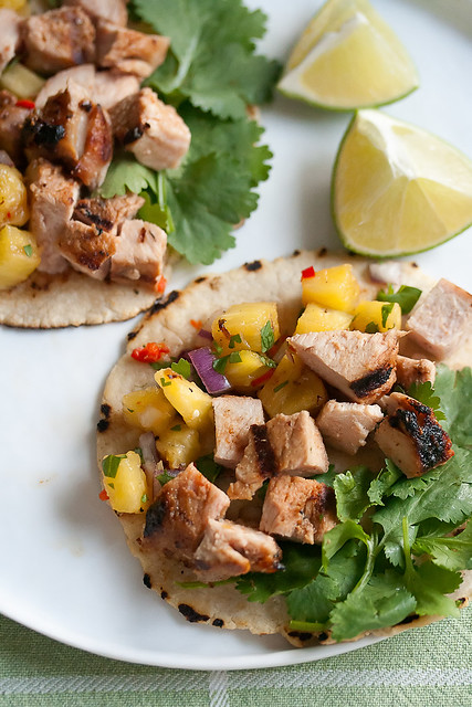 Grilled Pork Tacos with Pineapple Salsa