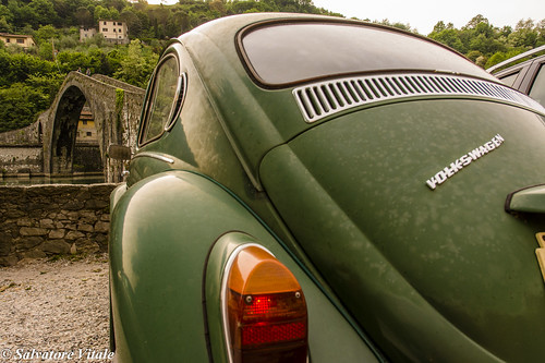 bridge green del vintage volkswagen landscape nikon italia beetle lucca ponte toscana garfagnana diavolo retrò pontedellamaddalena d7100 roman77