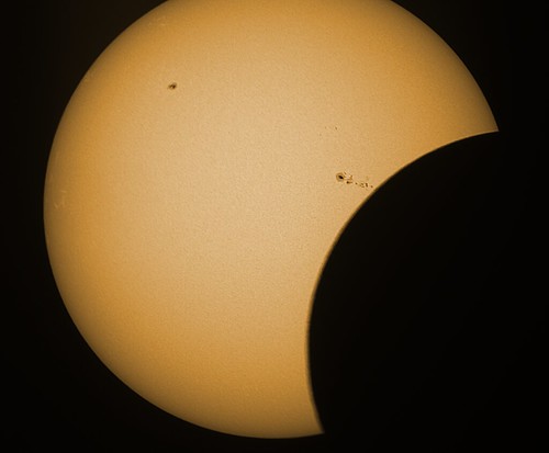 sun solar eclipse space spots telescope astrophotography astronomy