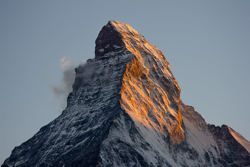 sunset switzerland zermatt matterhorn