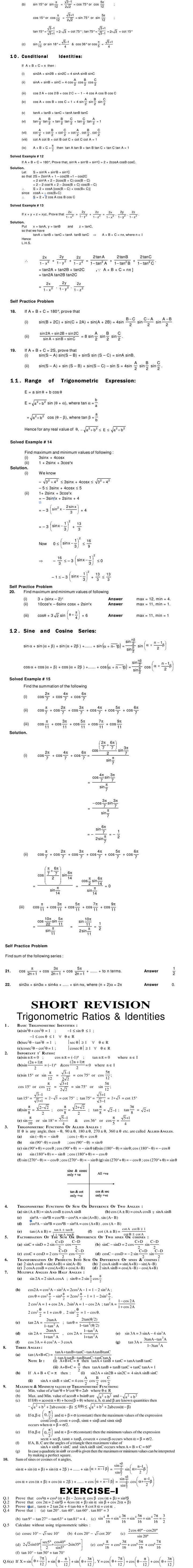 Maths Study Material - Chapter 22