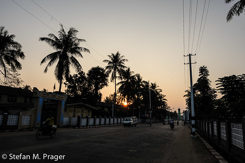 sunset southeastasia sonnenuntergang burma myanmar birma pathein südostasien