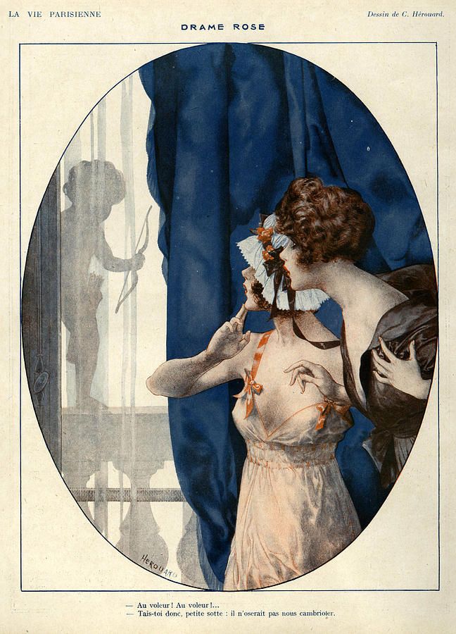 Illustration by Cheri Herouard For La Vie Parisienne 1919 Malika 
