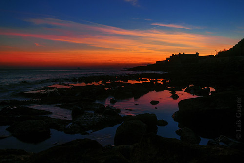 sunset pordosol praia beach portugal water iso100 agua nikon rocks f16 oeiras 13 18105 d60 rochas pacodearcos