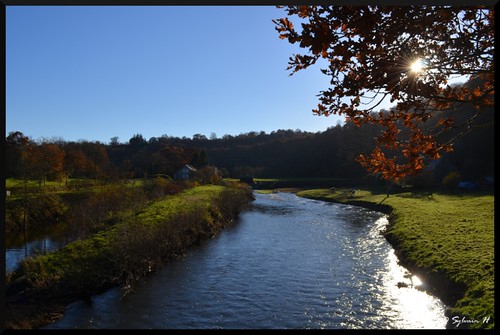 automne rivière pont normandie manche fleuve vire bocagenormand lavire lemesnilraoult