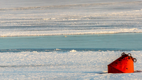 winter sea snow ice water photo sweden float hamn bobber luleå södra norrbotten norrbottencounty