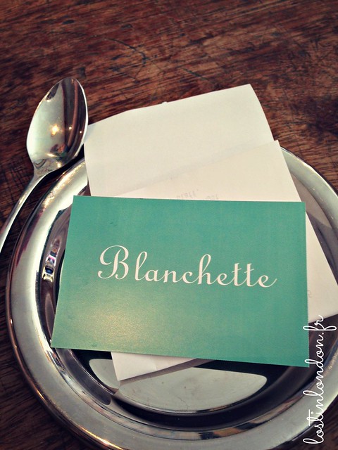 Blanchette restaurant Londres
