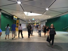 New underpass at Perth Station is now busy