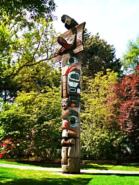 Totem Pole at Thunderbird Park