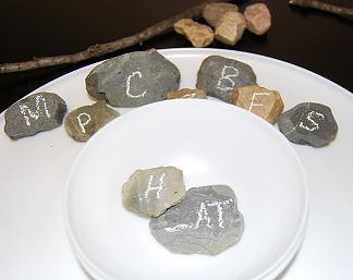 Rock Word Families (Photo from The Preschool Toolbox)