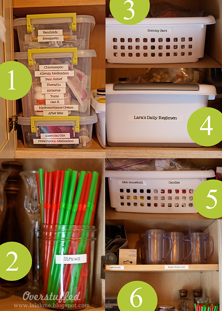 Organizing the catchall cupboard