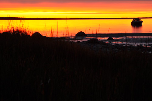 sunset sea landscape boat nikon sweden scandinavia d90
