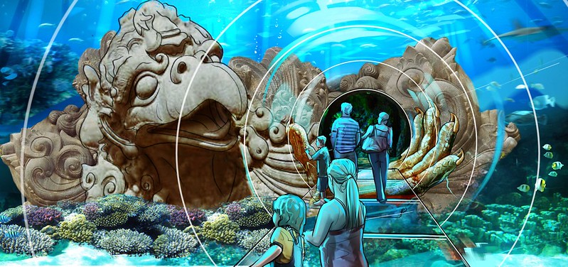 Ocean Tunnel at Orlando Sea Life Aquarium
