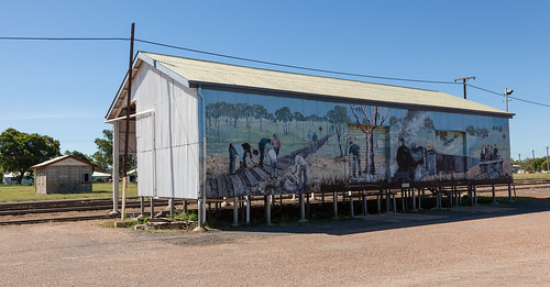 mural shed railway australia queensland alpha