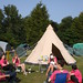 "Pink" Indians around the Teepee