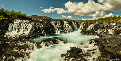 waterfall iceland foss brúarárfoss hphson bridgeriverfalls