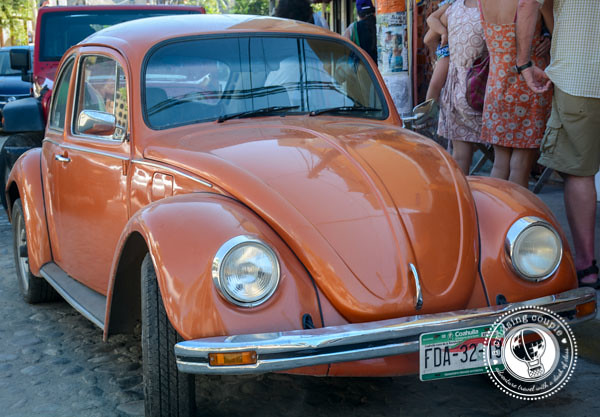 How to Travel Mexico in Style - Mexican Vocho Orange