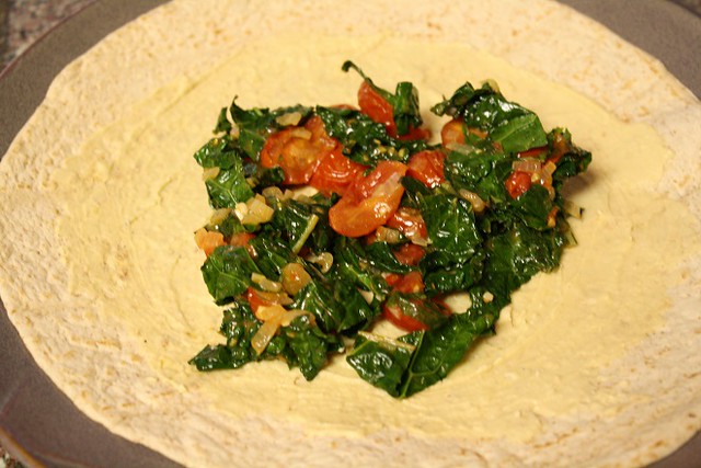 Egg and Kale Breakfast Wrap