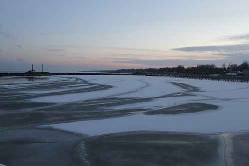 sunset lake ice marina michigan lakehuron portsanilac
