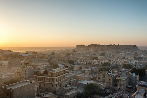 city travel india building horizontal architecture sunrise photography nikon asia cityscape fortification stronghold jaisalmer d800 goldencity elevatedview rajasthanfort awhelin