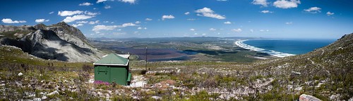 africa sea panorama mountain hermanus landscape southafrica view hiking hut cape vogelgat